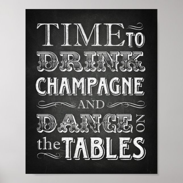 Póster TIEMPO DE TOMA DE CAMPAÑA PARA BEBER Rótulo DE CAM (Frente)