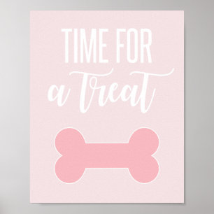 Póster Tiempo de un tratamiento Fiesta de cachorros Rótul