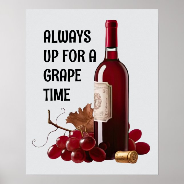 Póster Tiempo de vino rojo (Frente)