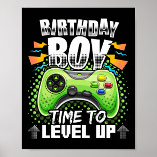 Póster Tiempo Del Niño Para Elevar El Nivel Del Juego De 