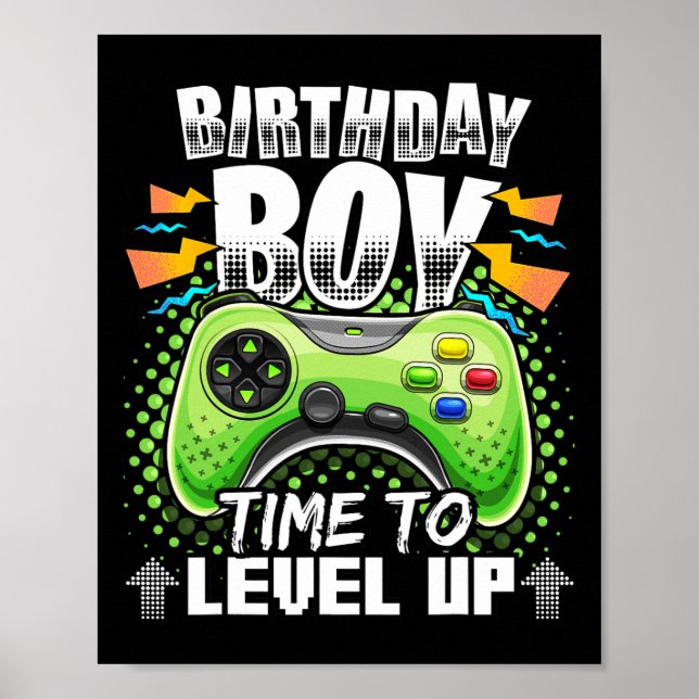 Póster Tiempo Del Niño Para Elevar El Nivel Del Juego De  (Frente)