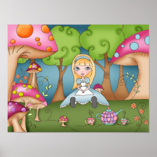 Póster Tiempo del té con Alicia - poster