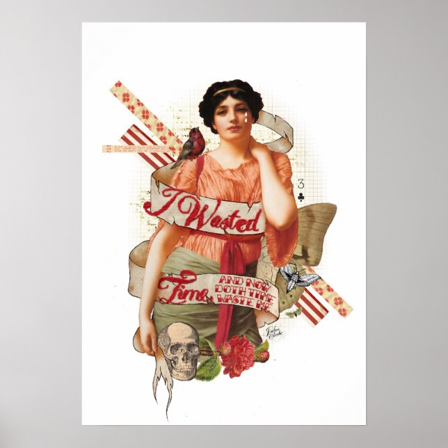Póster Tiempo desperdiciado (Frente)