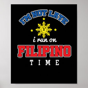 Póster Tiempo filipino divertido