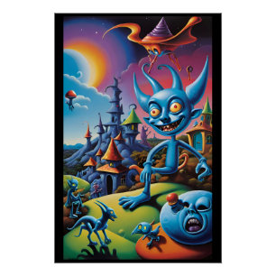 Póster Tiempo libre para un paseo en masa