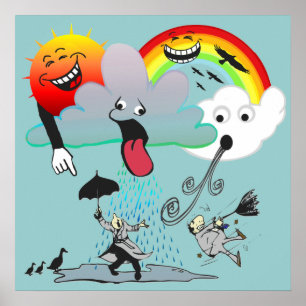 Póster Tiempo muy malo