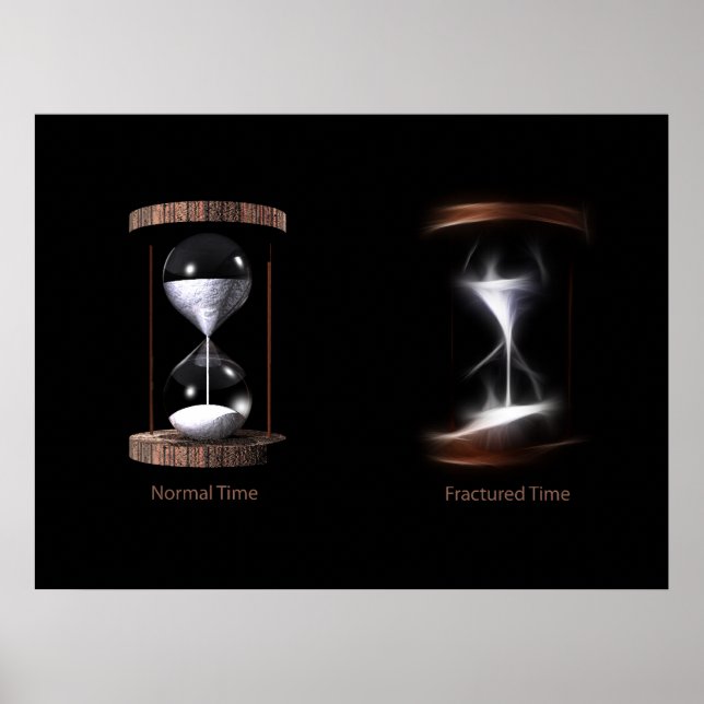 Póster Tiempo normal fracturado (Frente)