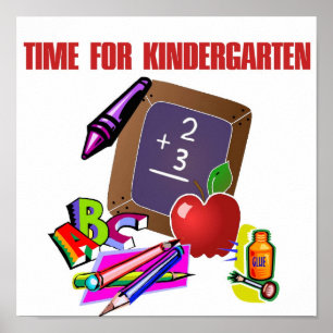 Póster TIEMPO PARA EL Poster KINDERGARTEN