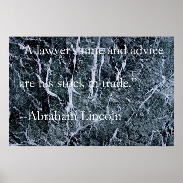 Póster Tiempo y consejo de un abogado (Frente)