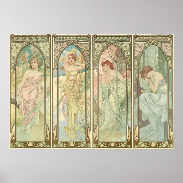 Póster TIEMPOS DEL DÍA - Mucha (Frente)