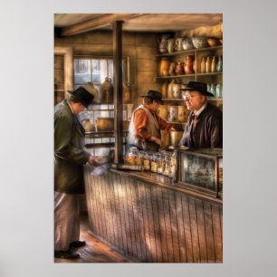 Póster Tienda - Ah, clientes
