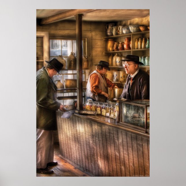 Póster Tienda - Ah, clientes (Frente)