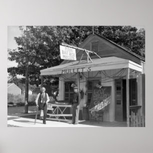 Póster Tienda de cebos occidentales, 1938