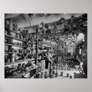 Póster Tienda de cerámica George Ohr, 1901
