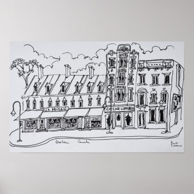 Póster Tienda de comestibles J.A. Moisan | Canadá (Frente)