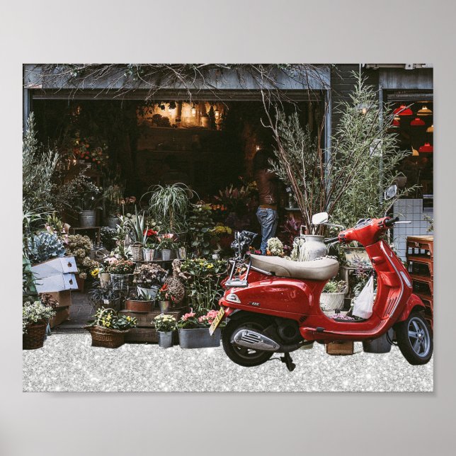 Póster tienda de flores (Frente)