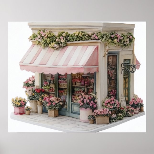 Póster Tienda de flores (Frente)