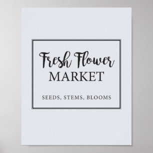 Póster Tienda de Flores Frescas