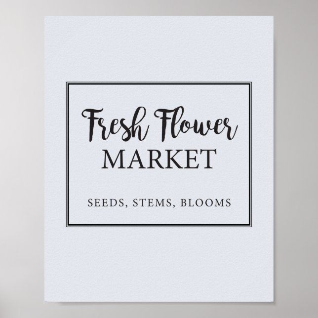 Póster Tienda de Flores Frescas (Frente)