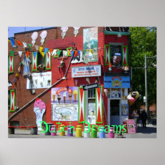 Póster Tienda de helados