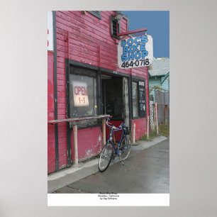 Póster Tienda de la bici del doc., Stockton, California