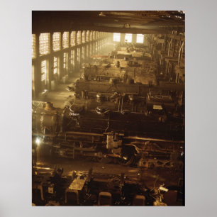 Póster Tienda de locomotoras, 1942