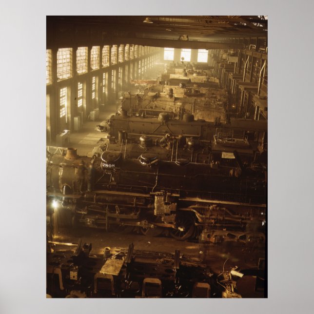 Póster Tienda de locomotoras, 1942 (Frente)