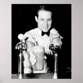 Póster Tienda de refrescos, 1936. Foto antigua