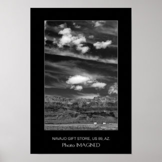 PÓSTER TIENDA DE REGALOS NAVAJO, US 89, AZ., EE.