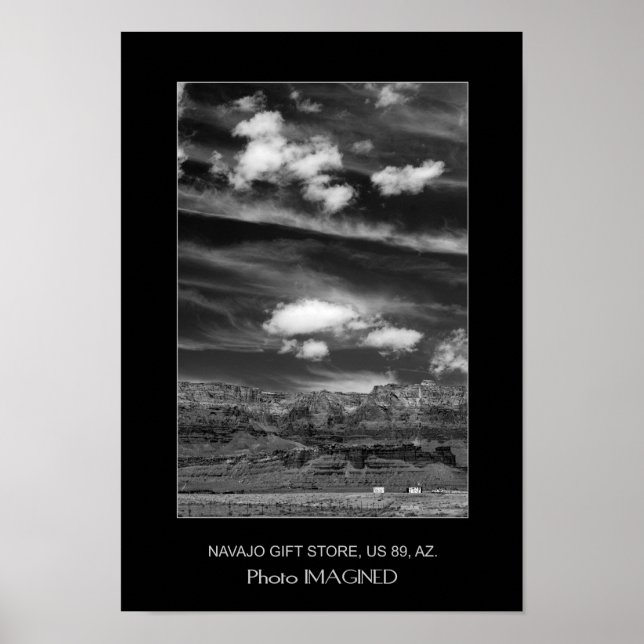 PÓSTER TIENDA DE REGALOS NAVAJO, US 89, AZ., EE. (Frente)