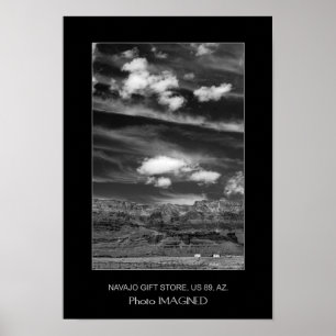 PÓSTER TIENDA DE REGALOS NAVAJO, US 89, AZ., EE.UU.