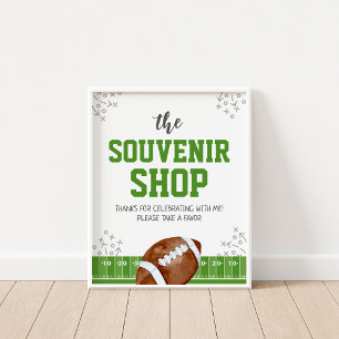 Póster Tienda de souvenirs Rótulo de favoritos de cumplea