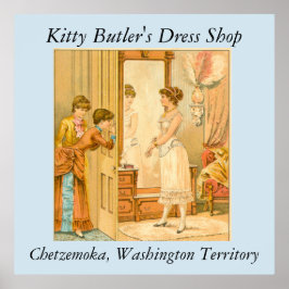 Póster Tienda de vestidos de Kitty Butler
