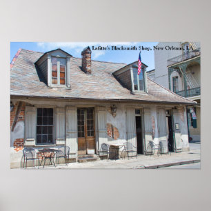 Póster Tienda del herrero de Lafitte, New Orleans, LA