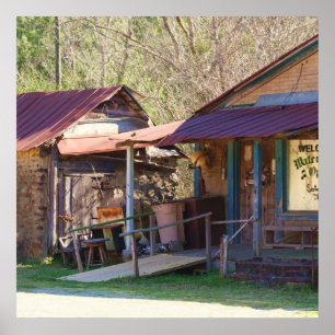 Póster Tienda general rústica y rural