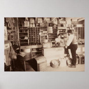 Póster Tienda general vieja