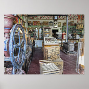 Póster Tienda general - Virginia City Ghost Town - Montan