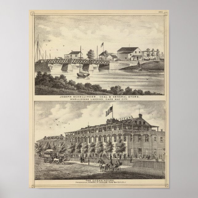 Póster Tienda Schellinger y Ocean House (Frente)