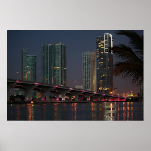 Póster Tienda un puente sobre en el amanecer 1