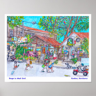 Póster Tiendas en West End
