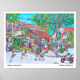 Póster Tiendas en West End