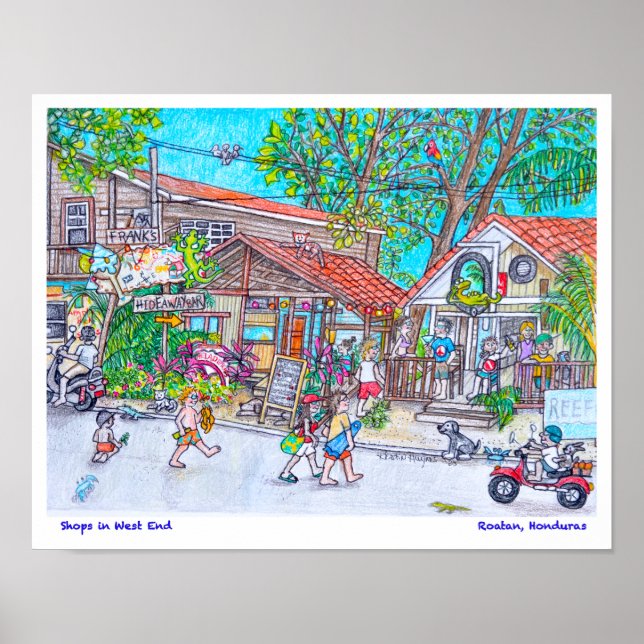 Póster Tiendas en West End (Frente)