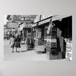 Póster Tiendas peones de Minneapolis, 1939