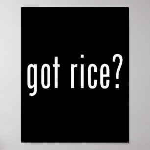 Póster Tiene Arroz Chistoso Meme Asiático