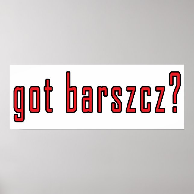 Póster ¿tiene barszcz? (Frente)
