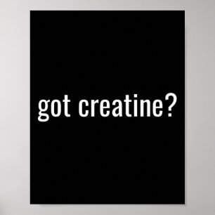 Póster Tiene creatina divertida creatina culturismo