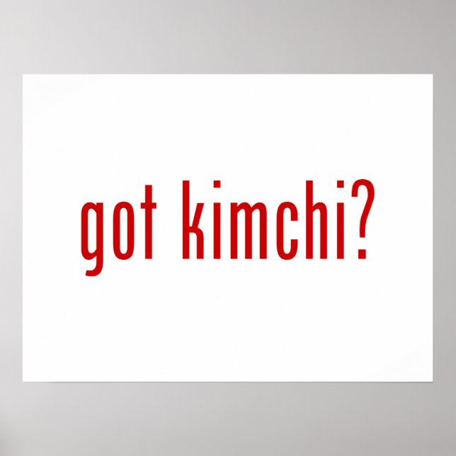 Póster ¿tiene kimchi? (Frente)