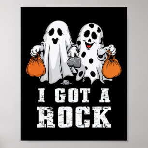 Póster Tiene un fantasma de roca Halloween espeluznante t