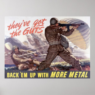 Póster Tienen la tripa: apóyelos con más metal