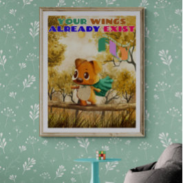 Póster Tienes Alas Que Simplemente Volan Un Perro Pequeño